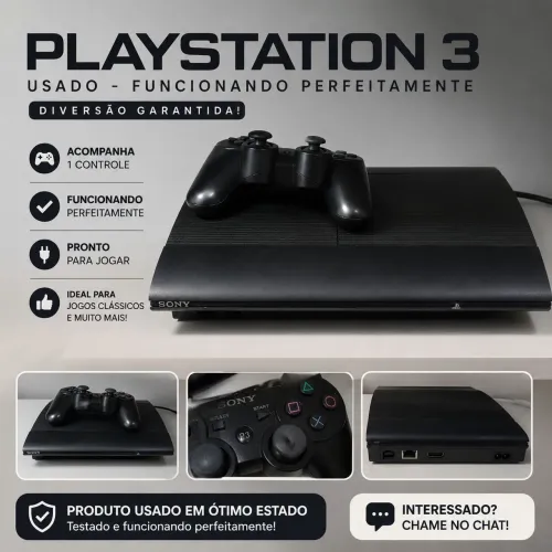 Playstation 3 + 1 Controle