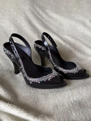 salto melissa lady dragon j maskrey preta (night sky edition) - completa tamanho 37