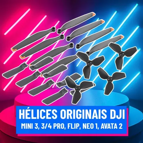 Jogo de Hélices Originais DJI - Mini 3, Mini 3 e 4 Pro, Flip, Avata 2, Neo
