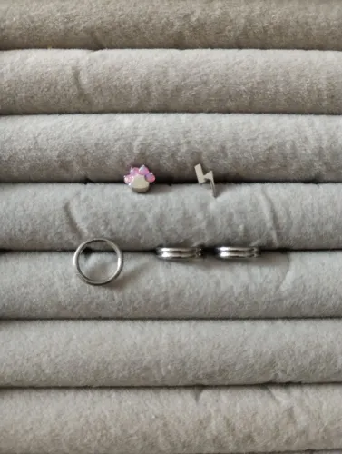 Kit piercing titânio 