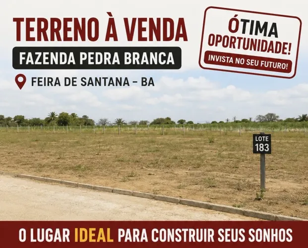 Terreno próximo a Feira de Santana