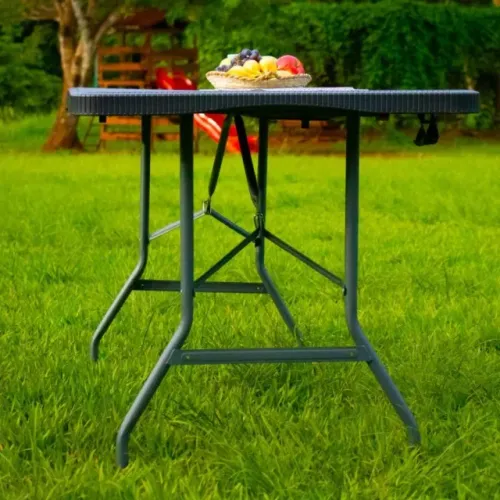 MESA DOBRÁVEL 180CM PRETA NK-18074B