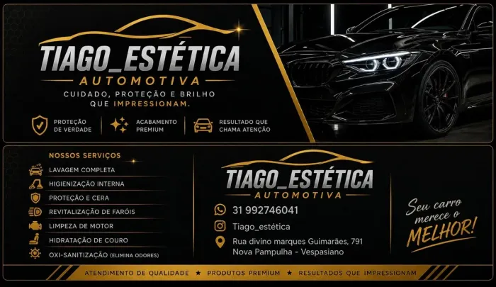 Lavagem/estética automotiva 