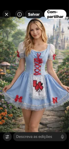 Fantasia da Alice no país das maravilhas tamanho P adulto