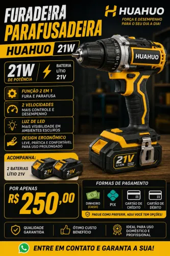 Furadeira parafusadeira HUAHUO 21W