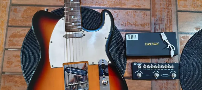 Kit Guitarra Memphis MG-52 Modificada + Pedaleira Cuvave Cube Baby (Pronto p/ Tocar)