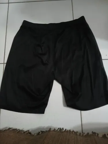 Shorte Esportivo Masculino de Poliéster Preto