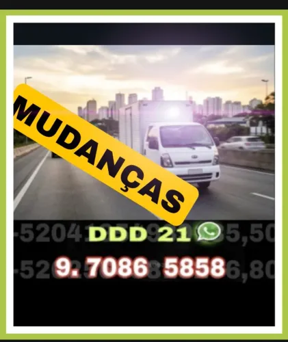 Frete, Mudanças, Fretes e Carretos - Engenho de Dentro, Rio de Janeiro - RJ