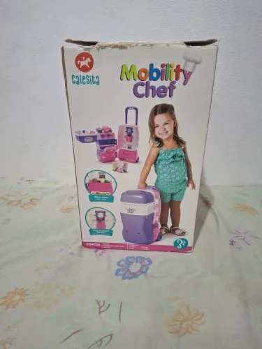 Cozinha Infantil Portátil Mobility Chef (Calesita) + Vários Acessórios