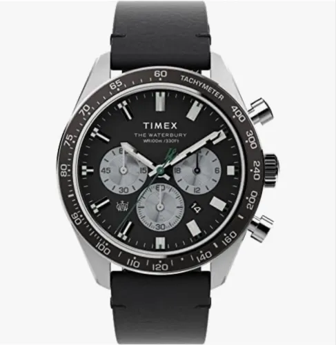 Relógio Timex Q Cronógrafo Preto Novo