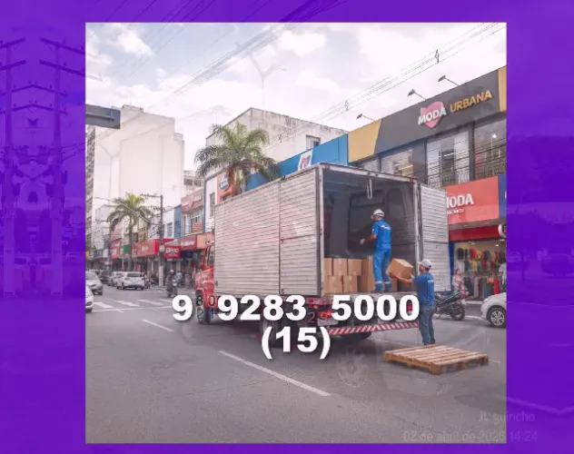 frete com ajudantes! transporte seguro e rápido! mudanças a preços justos!