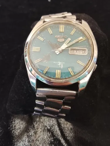 Seiko antigo fudi azul