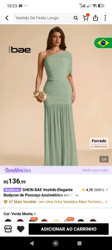 VESTIDO DE FESTA SHEIN