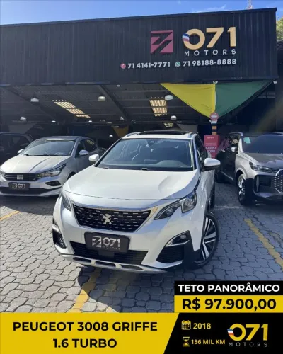 Peugeot 3008 Griffe 1.6 Turbo 16V 5P Aut. 2018