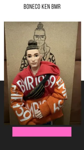 BONECO KEN BMR DE CÓQUI SEM O ÓCULOS