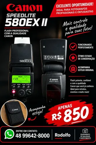 Vendo Flash 580EX || Cânon