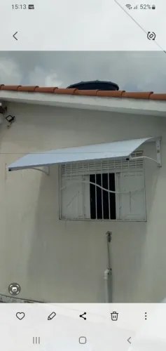 Toldo de policarbonato 2x1 novo 550 reais 