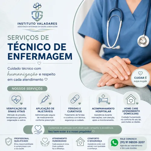 Técnica de Enfermagem e Cuidadora de Idosos