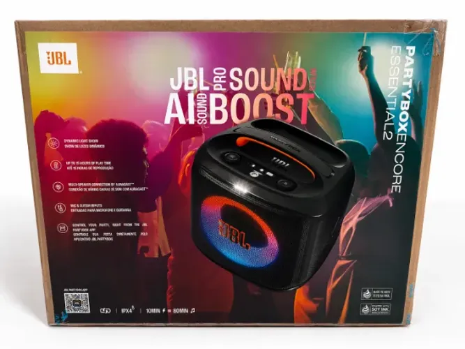 JBL PartyBox Encore Essential 2 - Nova, Lacrada, com Nota Fiscal