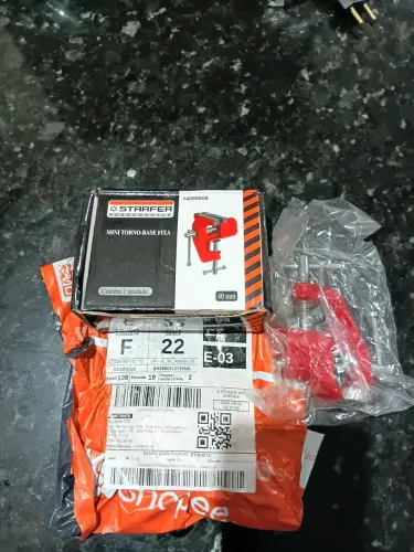 Mini Torno-Base Fixa NOVO Starfer Ferramentas (morsa de bancada) Aço Reforçado Cod14088008