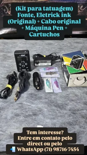 Vendo Kit para tatuagem.