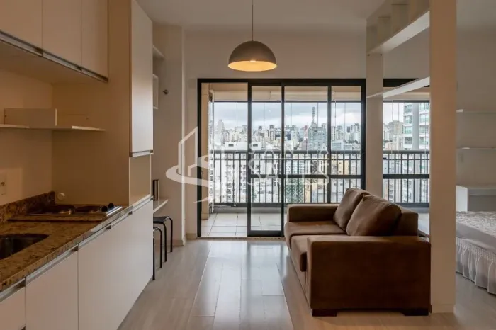 Aluguel de Apartamento na Bela Vista, São Paulo-SP: 1 quarto, 1 banheiro, 1 vaga de garage