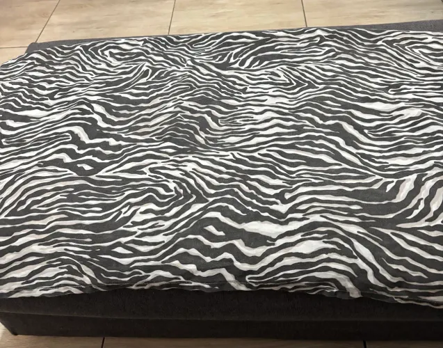 lençol de casal com estampa de zebra 
