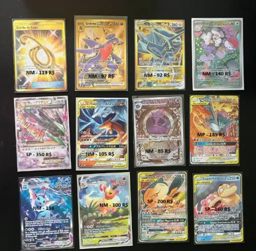 Cartas raras pokemon a venda - 15% abaixo da liga, vendo separadas, perguntar no chat