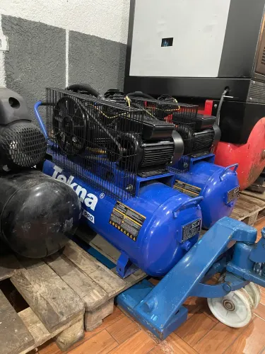 Compressor de ar pistão teckna 3 HP 100 LITROS novo