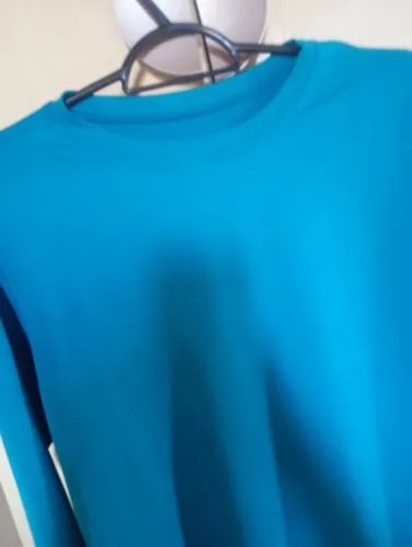 Camisa malha fria. Verde charmoso.