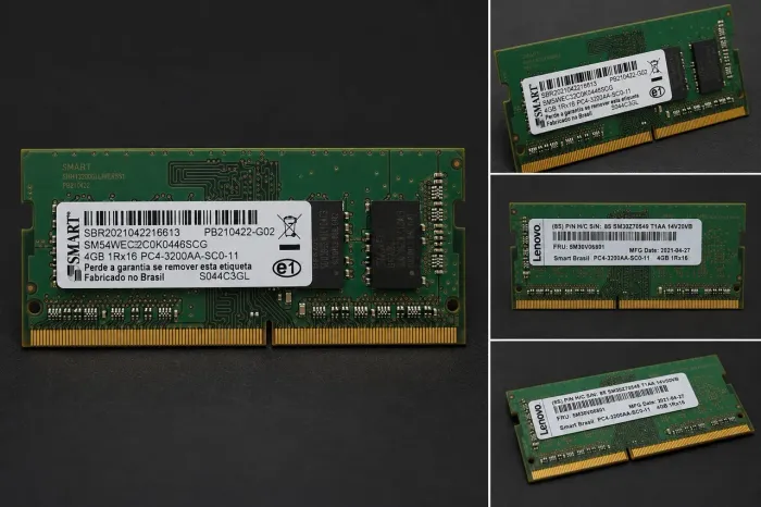 Memória RAM DDR4 Notebook 4Gb 3200 MHz