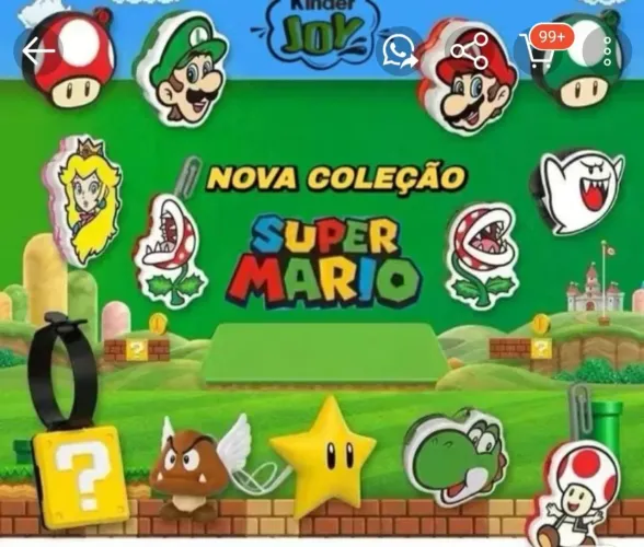 Coleção mario kinder joy