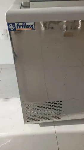 Freezer horizontal tampa vidro 