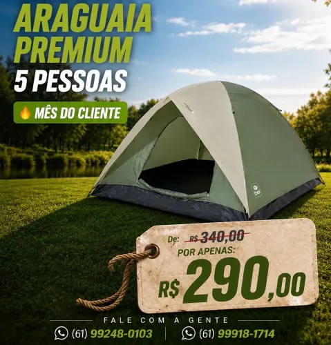 BARRACA 5 PESSOAS ARAGUAIA PREMIUM BEL