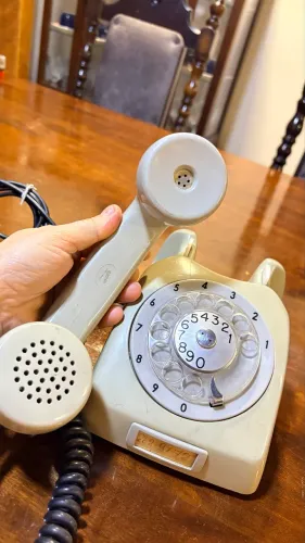 Telefone de disco vintage Ericsson anos 70/80 decoração antigo