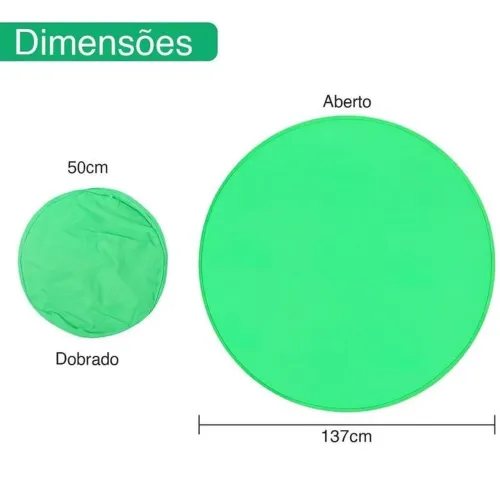 Cromakey portátil com borda verde
