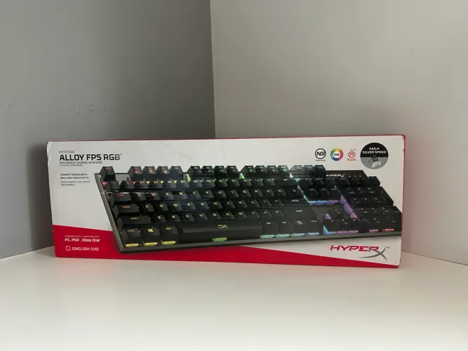 Teclado Mecânico HyperX Alloy FPS RGB - Switch Silver Speed - Na Caixa