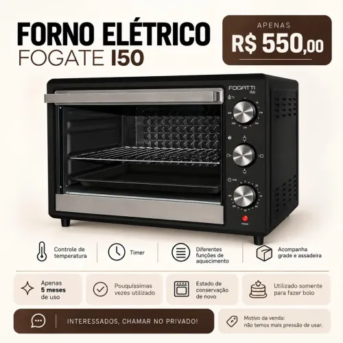 FORNO ELÉTRICO FOGATTI I50