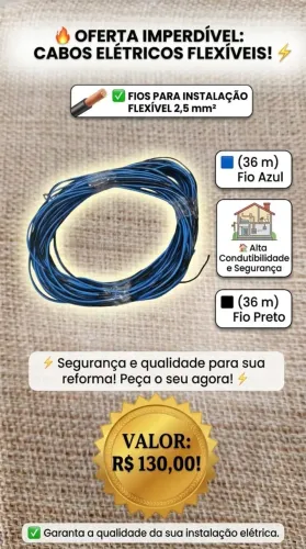 Fios para instalação elétrica