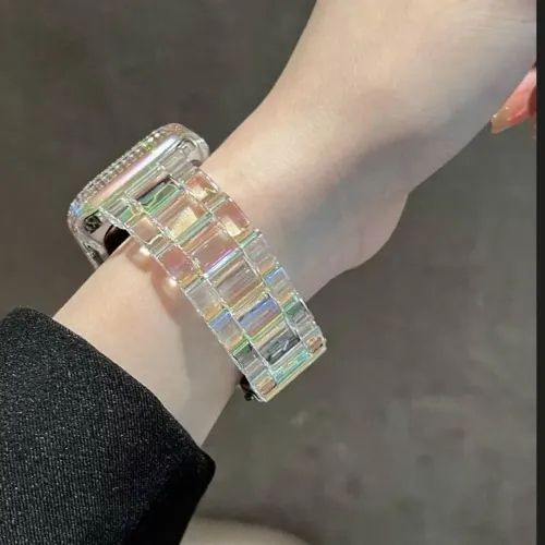 Pulseira transparente rainbow Apple Watch 42mm