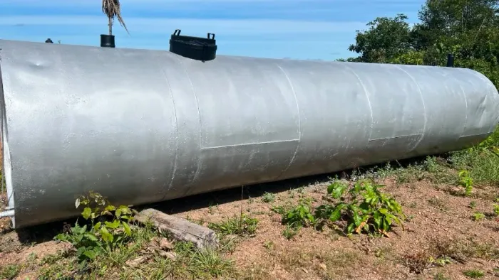 Tanque aéreo metálico para combustível  