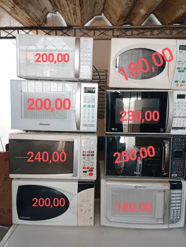 Micro-ondas partir de 180,00 vários modelos e tamanhos.