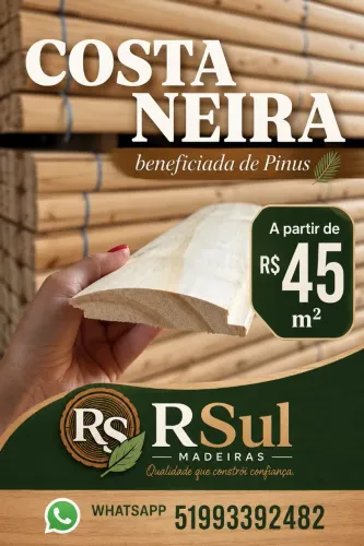 Costaneira Beneficiada Aplainada 