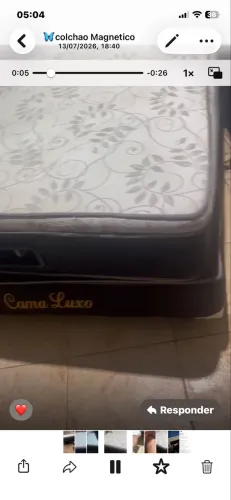 Cama magnética com massagem