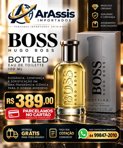 HUGO BOSS BOSS BOTTLED 100ML - R$ 389