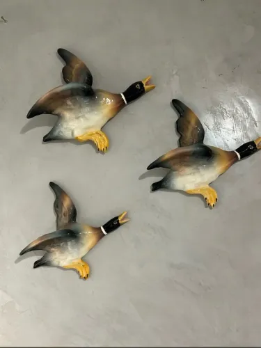 Trio de marrecos de parede