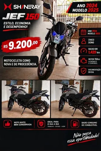 SHINERAY JEF 150 BAIXO KM