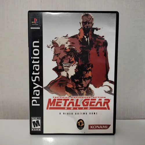 Jogo Metal Gear Solid PS1 Long Box Original Americano Completo CIB Raro Playstation One