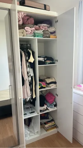 Guarda roupa casal 6 portas com espelho