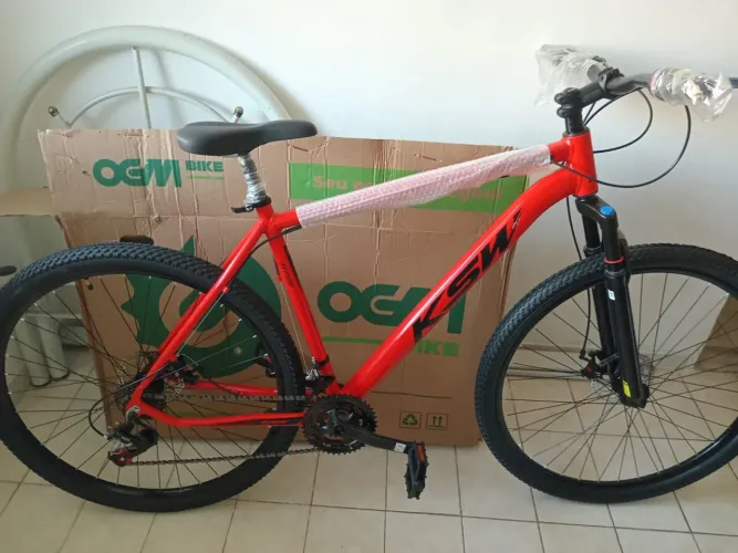 Bicicleta aro 29 KSW na caixa NOVA
